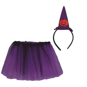 SET STREGA GONNA E CAPPELLO 30 CM