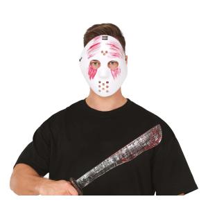 MASCHERA JASON BIANCA CON MACHETE FRIDAY 13