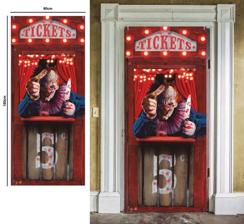 DECORAZIONE PORTA CIRCO HORROR HIT