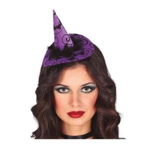CERCHIETTO MINI CAPPELLO STREGA LILLA