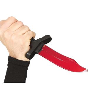 COLTELLO CON SANGUE 25 CM