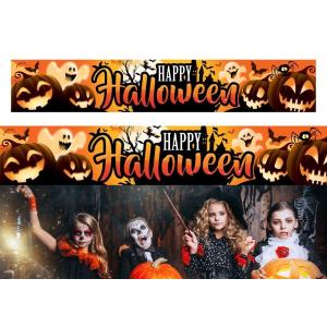 CARTELLO "HAPPY HALLOWEEN" IN TESSUTO 290 X 50 CM