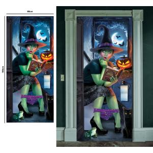 DECORAZIONE PORTA DELLA STREGA SORPRESA 80 X 180 CM