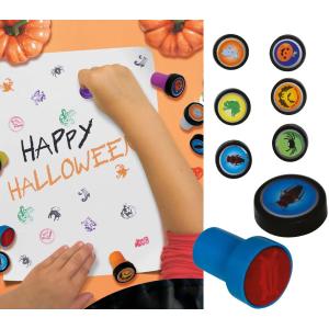 SACCHETTO 6 TIMBRI DI HALLOWEEN 4,5 CM