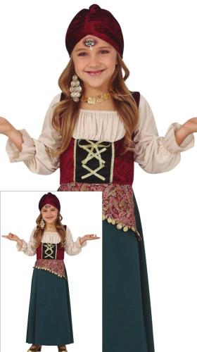 COSTUME ZINGARA BAMBINA TAGLIA 5-6 ANNI