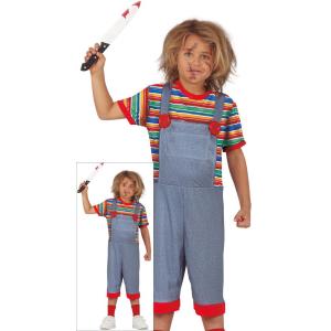 COSTUME CHUCHY BAMBOLA ASSASSINA BAMBINO TAGLIA 10-12 ANNI