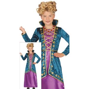 COSTUME SORELLA STREGA BAMBINA TAGLIA 10-12 ANNI