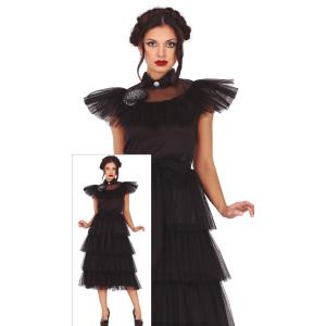 COSTUME WEDNESDAY MERCOLEDI ADDAMS ELEGANTE 3 ADULTA TAGLIA 36-38 (S)