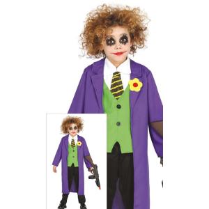 COSTUME JOKER CON FUCILE BAMBINO TAGLIA 5-6 ANNI