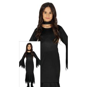 COSTUME STREGA LADY MOSTRO BAMBINA TAGLIA 7-9 ANNI MORTISIA