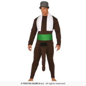 COSTUME MESSAGGIO NASCOSTO ADULTO TAGLIA 52-54 NERO DI WHATSAPP