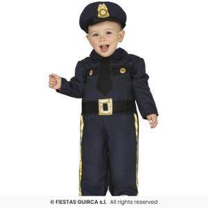 COSTUME POLIZIA POLIZIOTTO BIMBO TAGLIA 2-3 ANNI