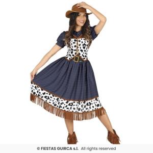 COSTUME COWGIRL ADULTA TAGLIA 36-38 (S)