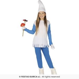 COSTUME PUFFI PUFFETTA BAMBINA TAGLIA 5-6 ANNI
