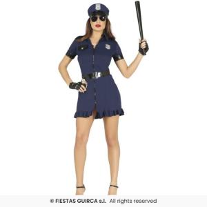 COSTUME POLIZIOTTA POLIZIA ADULTA TAGLIA 42-44