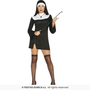 COSTUME SUORA SEXY ADULTA TAGLIA 36-38 (S)
