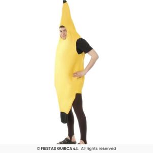 COSTUME BANANA ADULTO TAGLIA UNICA