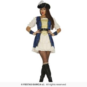 COSTUME PIRATA CORSARA BUCANIERA DONNA LUSSO "LUXURY" ADULTA TAGLIA 42-44