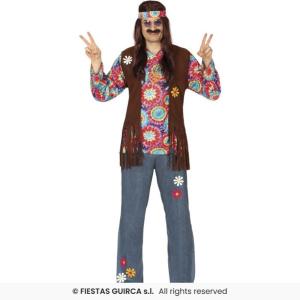 COSTUME HIPPIE TRIP ADULTO TAGLIA 54-56 (XL)
