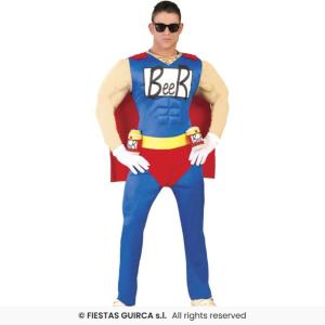 COSTUME SUPEREROE BEERMAN ADULTO TAGLIA 46-48 (S)
