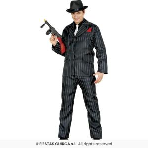 COSTUME GANGSTER MAFIOSO ADULTO TAGLIA 54-56 (XL)
