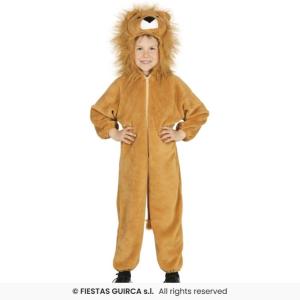 COSTUME LEONE LEONCINO BAMBINO TAGLIA 3-4 ANNI