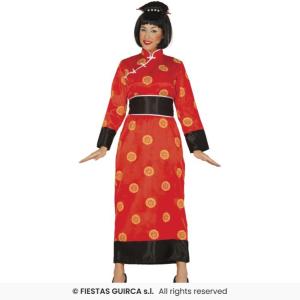 COSTUME CINESE ADULTA TAGLIA 36-38 (S)