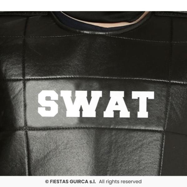 COSTUME POLIZIA SWAT BAMBINO TAGLIA 5-6 ANNI