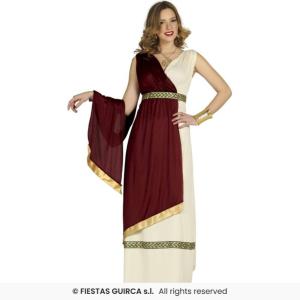COSTUME ROMANA DEA GRECA AFRODITE ADULTA TAGLIA 36-38 (S)