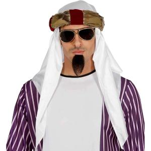 COPRICAPO CAPPELLO TURBANTE MARAJA SCEICCO PRINCIPE DEL DESERTO