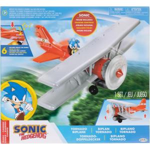 SONIC TORNADO BIPLANO CON PERSONAGGIO ARTICOLATO 6 CM