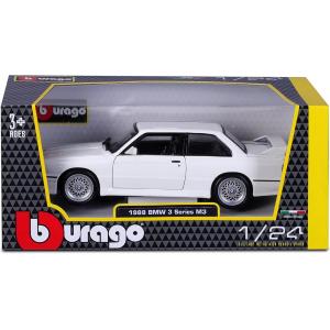 AUTO BMW M3 (E30) BIANCO 1988 IN SCALA 1:24