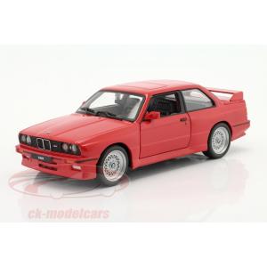 AUTO BMW M3 (E30) ROSSO 1988 IN SCALA 1:24