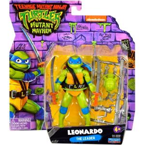 TARTARUGHE NINJA PERSONAGGIO LEONARDO 12 CM CON ACCESSORI TURTLES