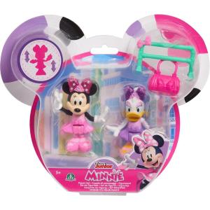 DISNEY JUNIOR SET 2 PERSONAGGI ARTICOLATI MINNIE ROSA E PAPERINA VIOLA
