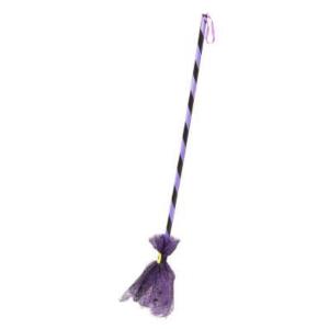 SCOPA STREGA CON RAGNATELA VIOLA 85 CM