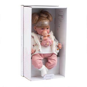 ARIAS - BAMBOLA REBORN ISABEL 45 CM MORBIDO CON BEBÈ E PESO 65385