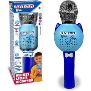 MICROFONO SPEAKER WIRELESS PLAY AZZURRO E BLU