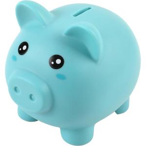 SALVADANAIO PORTAMONETE MAIALINO BLU