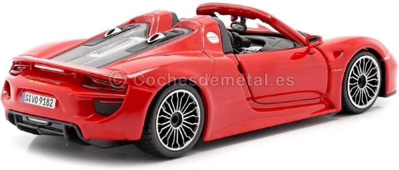 AUTO PORSCHE 918 SPYDER ROSSA IN SCALA 1:24 20001