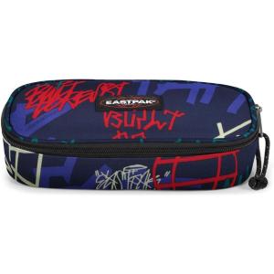ASTUCCIO BUSTINA OVALE SINGLE STREET TAGS BLU AB EASTPAK