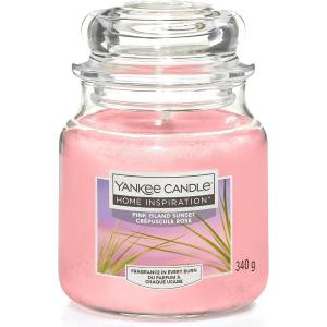 GIARA MEDIA YANKEE CANDLE 340G CANDELA PROFUMATA PINK ISLAND SUNSET