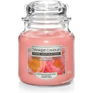 GIARA MEDIA YANKEE CANDLE 340G CANDELA PROFUMATA CORAL PEONY
