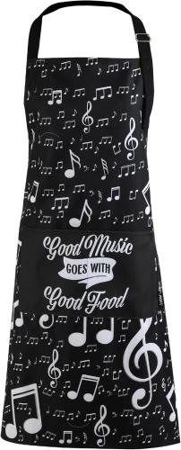 GREMBIULE DA CUCINA CON NOTE MUSICALI