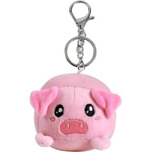 PORTACHIAVI PELUCHE MAIALINO ROSA