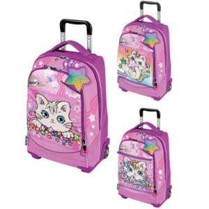 ZAINO TROLLEY 2 RUOTE GOPOP MEOWCORN GATTO
