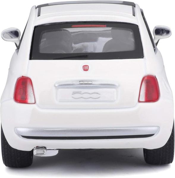 AUTO FIAT 500 2007 BIANCA IN SCALA 1:24