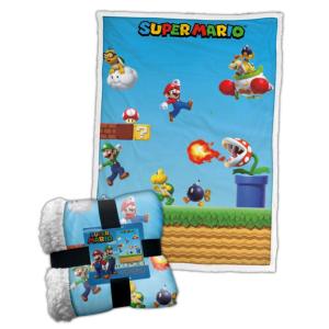 COPERTA SHERPA SUPER MARIO PERSONAGGI CM 100X150