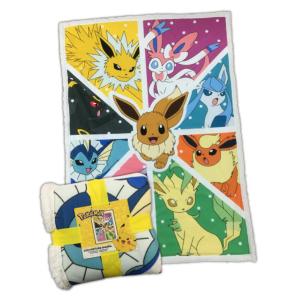 COPERTA SHERPA POKEMON EEVEE TRANSFORMATION CM 100X150