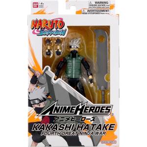 NARUTO SHIPPUDEN ANIME HEROES KAKASHI HATAKE PERSONAGGIO ARTICOLATO 17 CM 04644